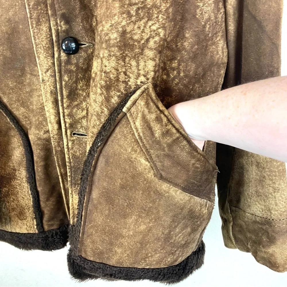 Vintage Cooper Brown Leather Coat